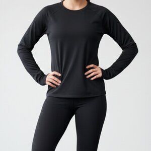 EUC ClimateRight by Cuddl Duds Black Long-Sleeve Base Layer Top – Size XL/XG